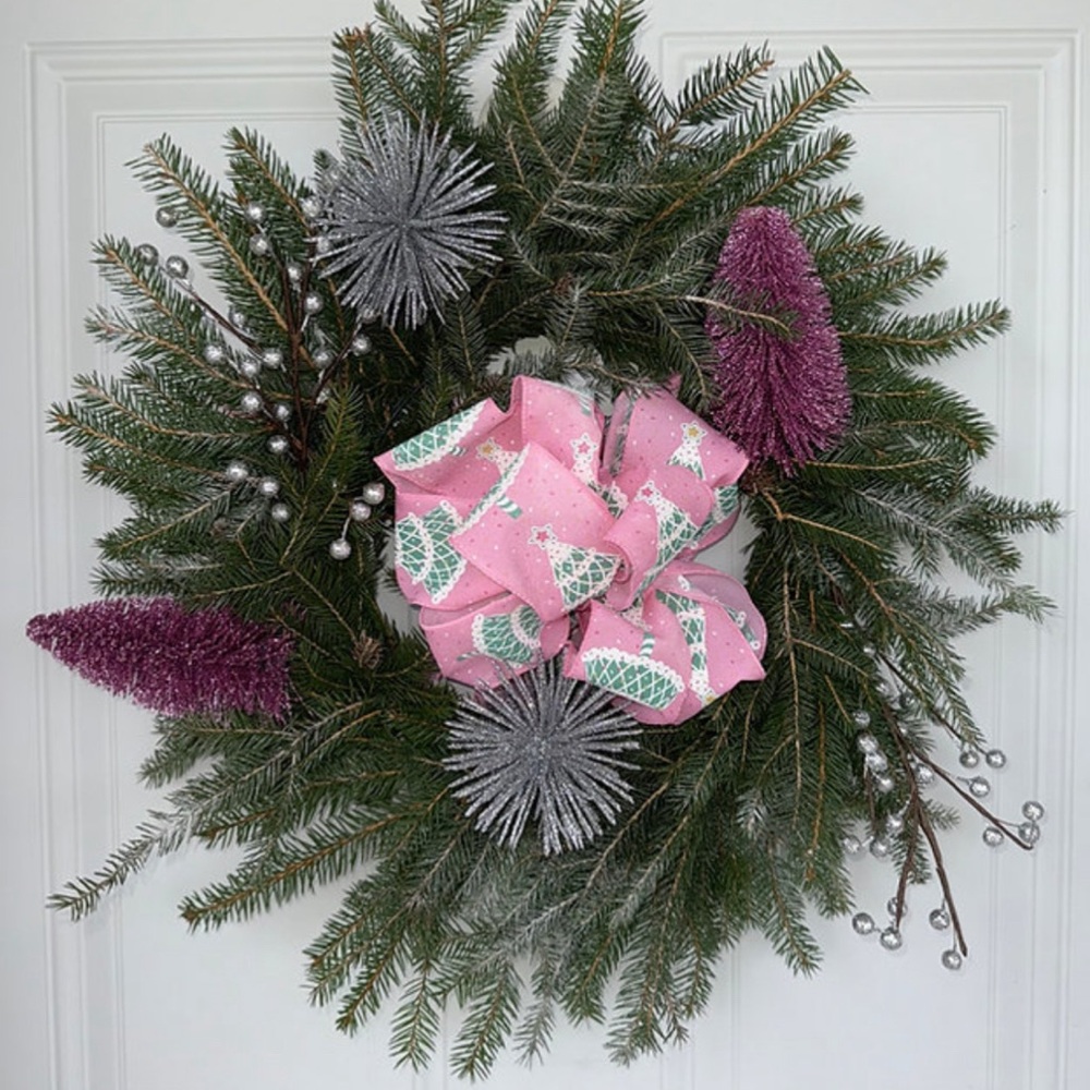 Pretty In Pink Festive Wreath